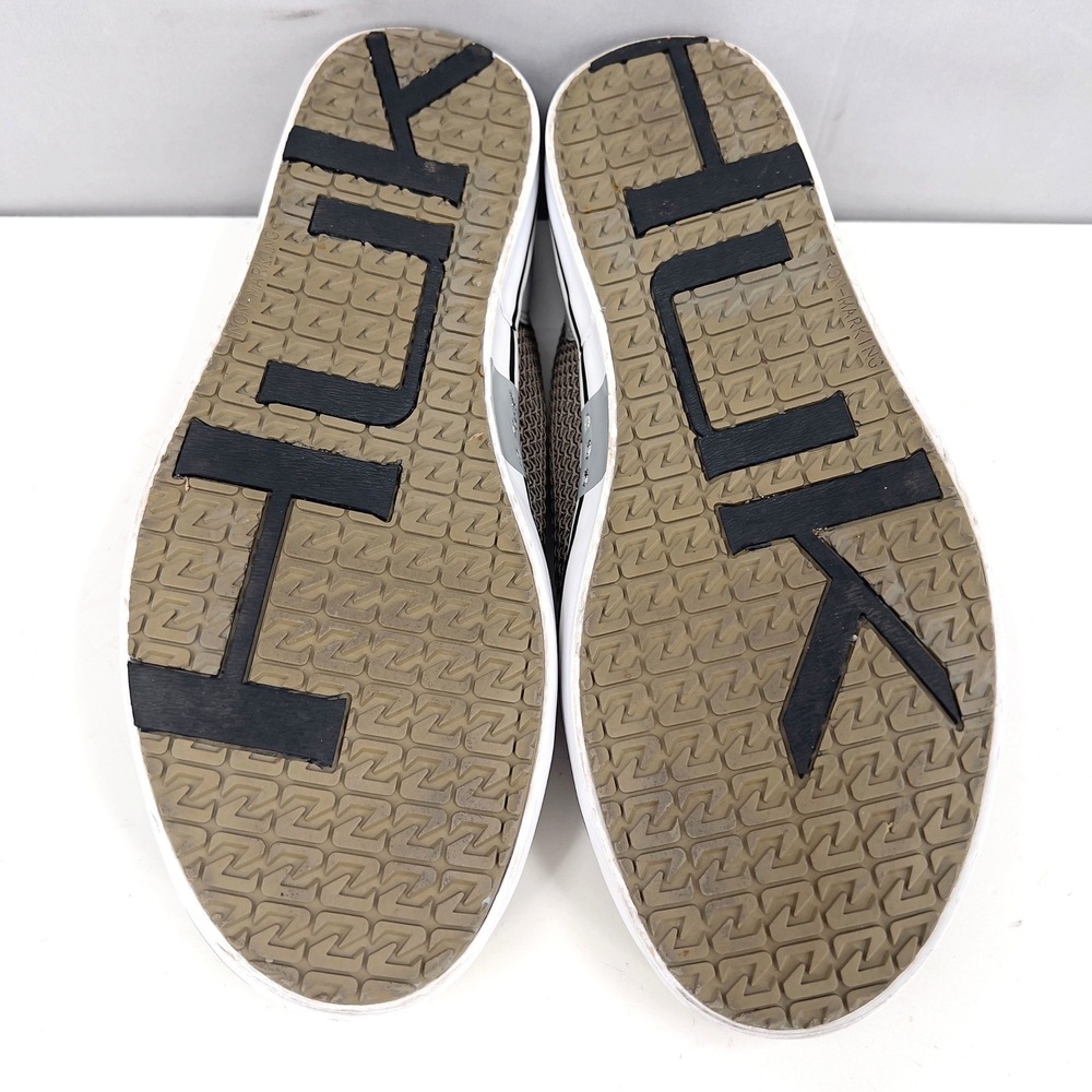 Huk Brewster Mens Fishing Deck Shoe Brown Grey Mesh Bungee Lace Size 12 - Picture 5 of 7